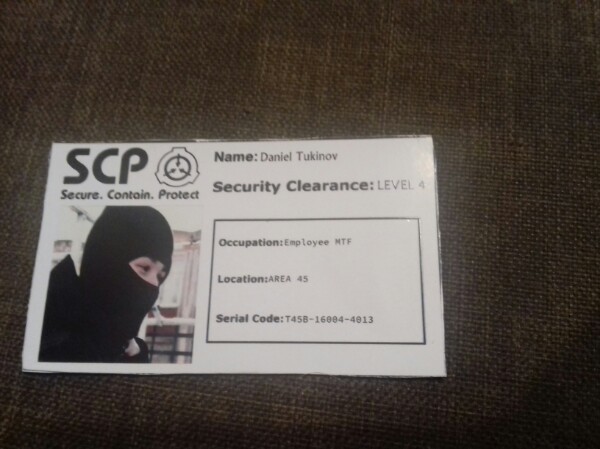 Found a card on the street. - My, SCP, , Creepypasters