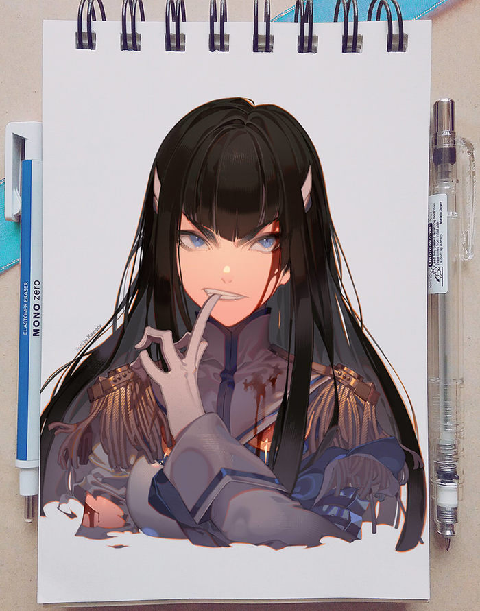 Satsuki Kiryuuin - Арт, Аниме, Anime Art, Kill la Kill, Kiryuuin Satsuki