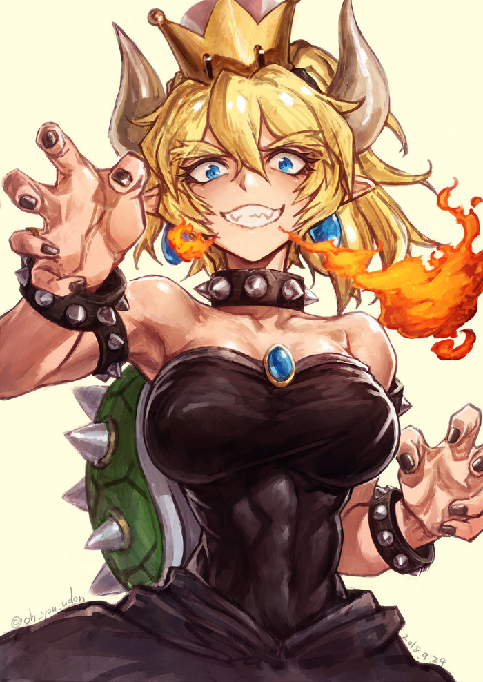 Bowsette Anime Art, , Bowsette, , Bowser, Nintendo