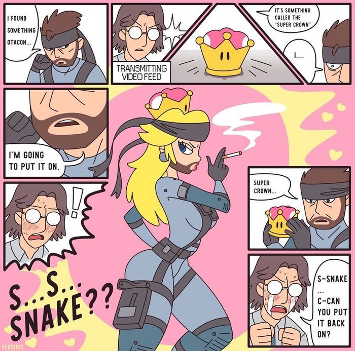 Another way to disguise. - Bowsette, Metal gear solid, Solid snake, Otakon, Rule 63, Comics, Its a trap!