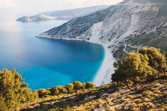 Myrtos beach, Kefalonia island (Greece) - My, Greece, Sea, Vacation