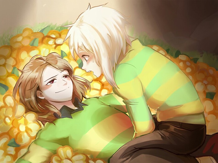 What's wrong? Are you scared? Undertale, Chara, Asriel, , 