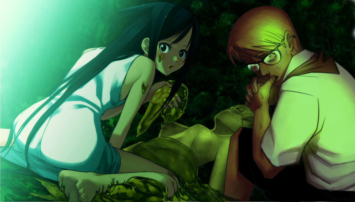 But tell me, is it really tasty? - Visual novel, Endless summer, Old camp, Crossover, Saya no uta, , Shurik, Lena