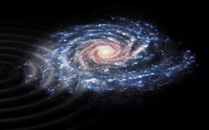 Gaia finds traces of a recent meeting of the Milky Way with a neighboring galaxy - Space, Gaia, Detection, Footprints, Meeting, Path, Galaxy, GIF, Longpost