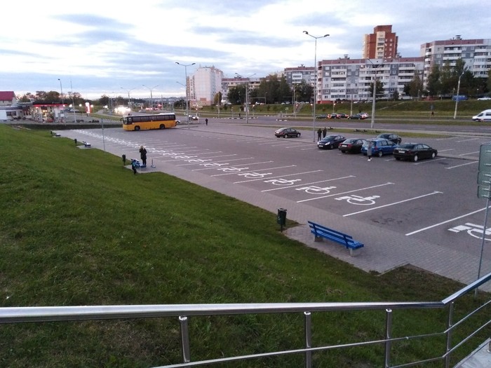 Parking ... 28 spaces for the disabled!!! #Vitebsk - Parking, Republic of Belarus, 2018, Logics, Marasmus, Auto