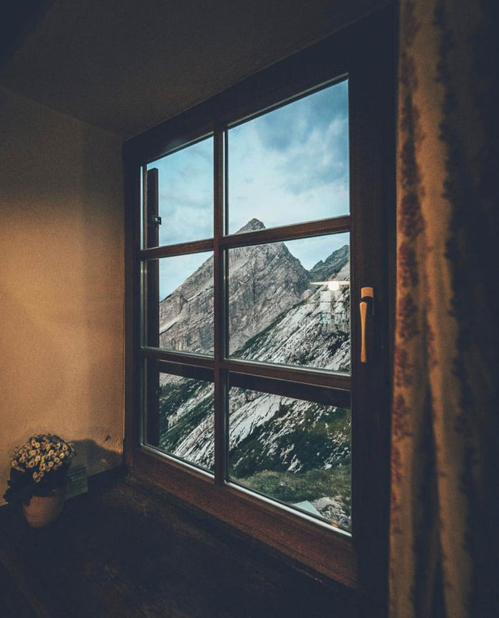 beauty) - beauty, The mountains, Quotes, Window, Calmness