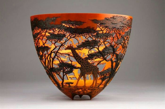 The artist, born in Kenya, manually carves scenes of local nature from wood. - Artist, Art, Art, The photo, beauty, Longpost, Nature, Tree