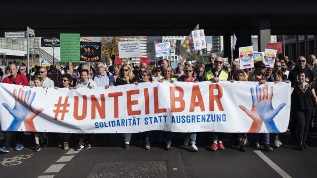 100 thousandth march in Berlin? No, it's not noteworthy... - Germany, Berlin, civil position, March, Demonstration