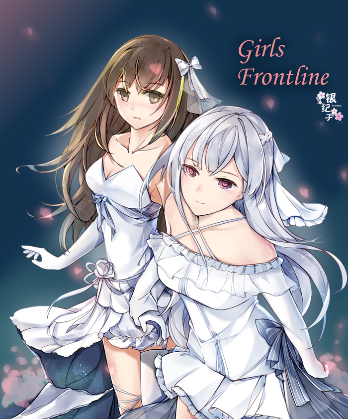 AK-12 & M4A1 Anime Art, Girls Frontline, Ak-12, M4a1 (Girls Frontline)