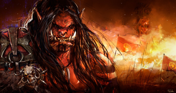 Grommash Hellscream byYana Panda World of Warcraft,   , , Warsong Clan, Warlords of Draenor, Blizzard, Game Art, WOW