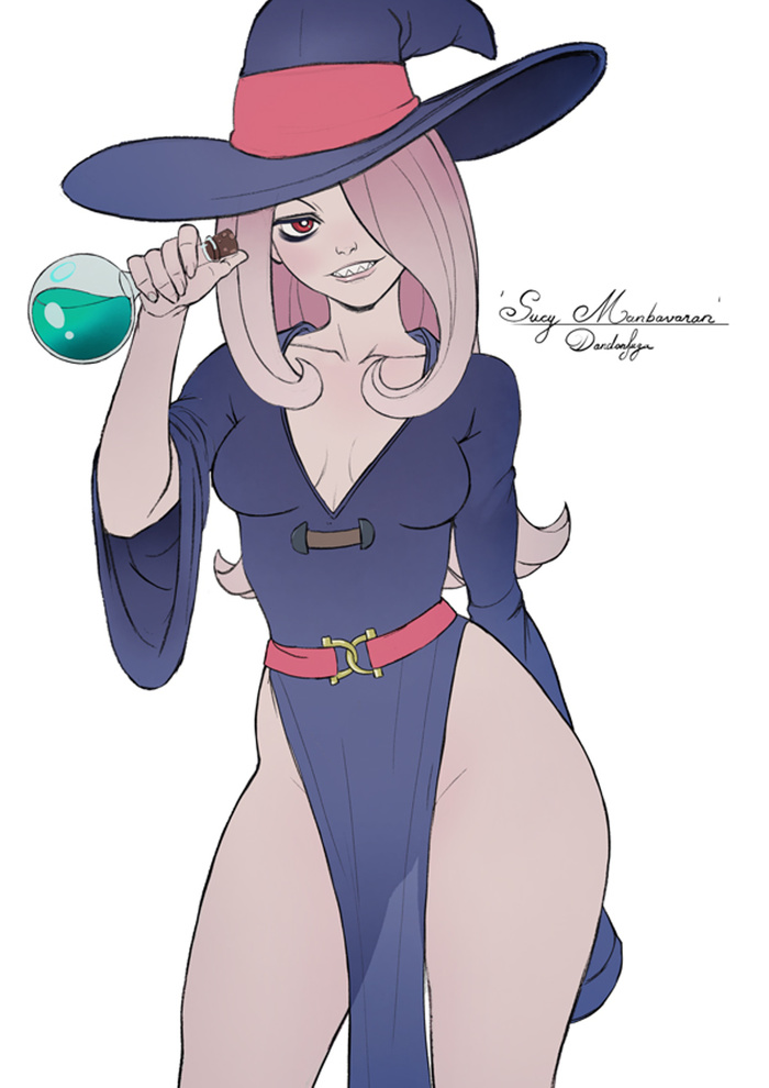 Sucy Manbavaran Art - Art, Anime, Anime art, Dandonfuga, Little witch academia, Sucy manbavaran