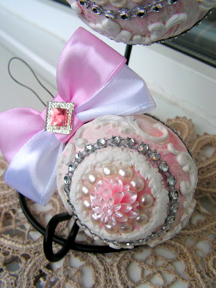 Christmas handmade balls - My, Needlemen, Christmas decorations, Handmade, Decor, Longpost