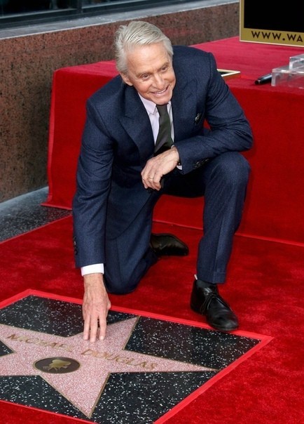 Michael Douglas honored with a star on the Hollywood Walk of Fame - Michael Douglas, Walk of Fame, Hollywood stars, Hollywood, Actors and actresses, Longpost, Celebrities