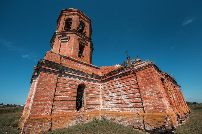 Abandoned church on the site of the disappeared village - My, Tatarstan, Abandoned, Church, Longpost