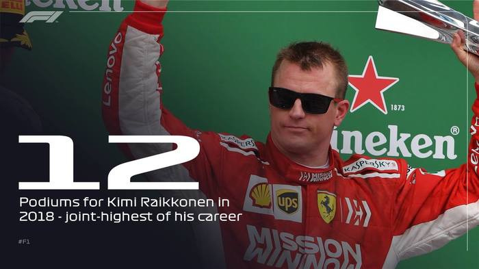 12 podiums in 2018 - Formula 1, Kimi Raikkonen, Lewis Hamilton, 12, Podium