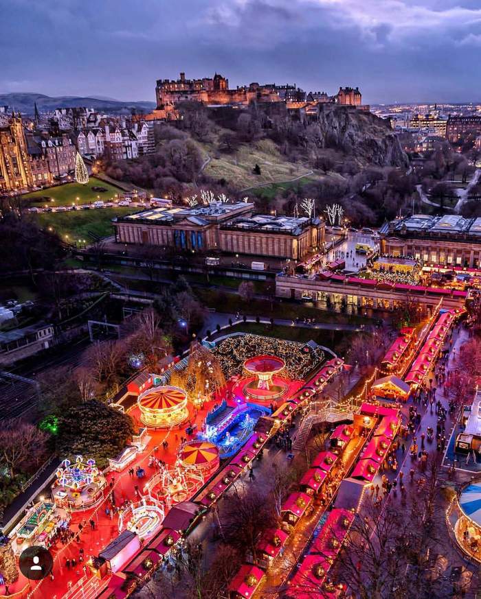 Christmas Market, Edinburgh, Scotland - Fair, Scotland, Edinburgh