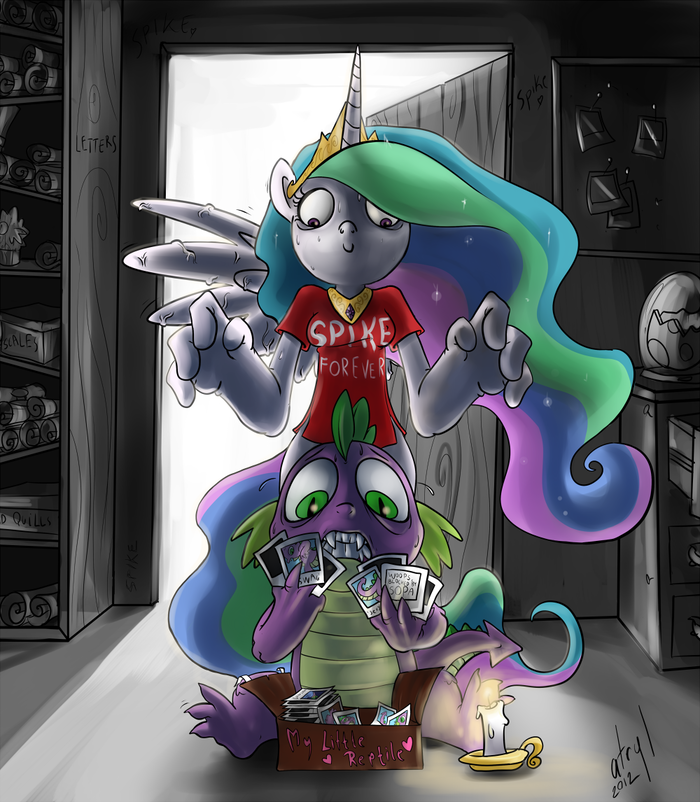 Gotcha My Little Pony, Princess Celestia, Spike, , MLP Edge, , , Atryl