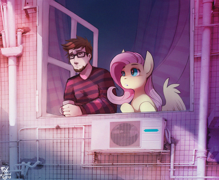    My Little Pony, Fluttershy, Original Character, Ponyart, Foxinshadow