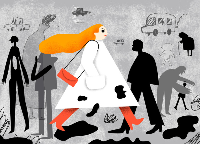 Белое пальто