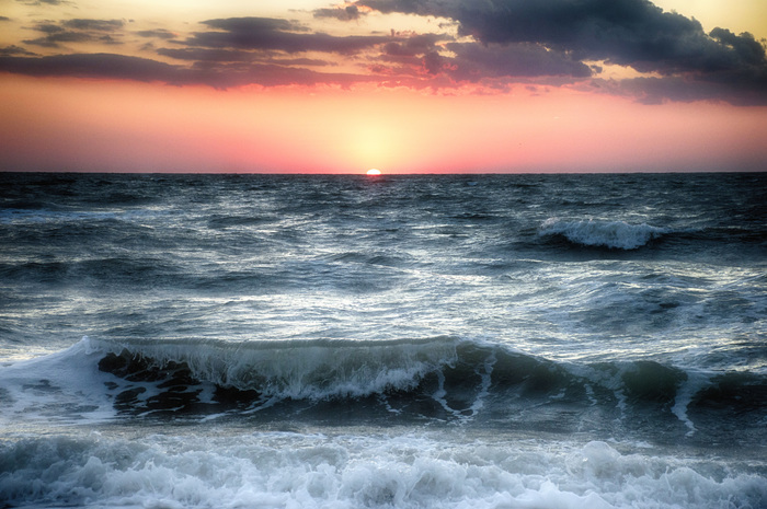 Crimean sunset - Sunset, Sea, Crimea, Summer