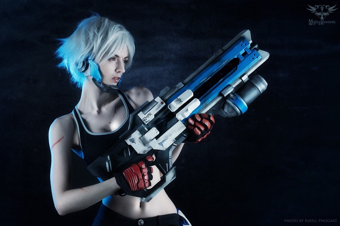Fem!Soldier76 by MightyRaccoon , Overwatch, Soldier 76, Mightyraccoon, 