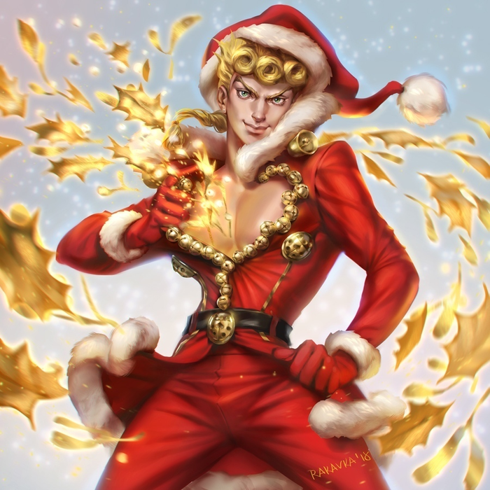 Golden New Year Jojos Bizarre Adventure, Giorno Giovanna, Anime Art, , ,  