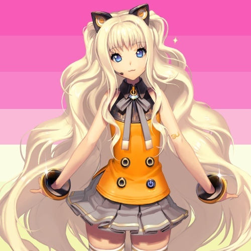 Неко-певица - Не аниме, Аниме, Anime Art, Seeu, Vocaloid