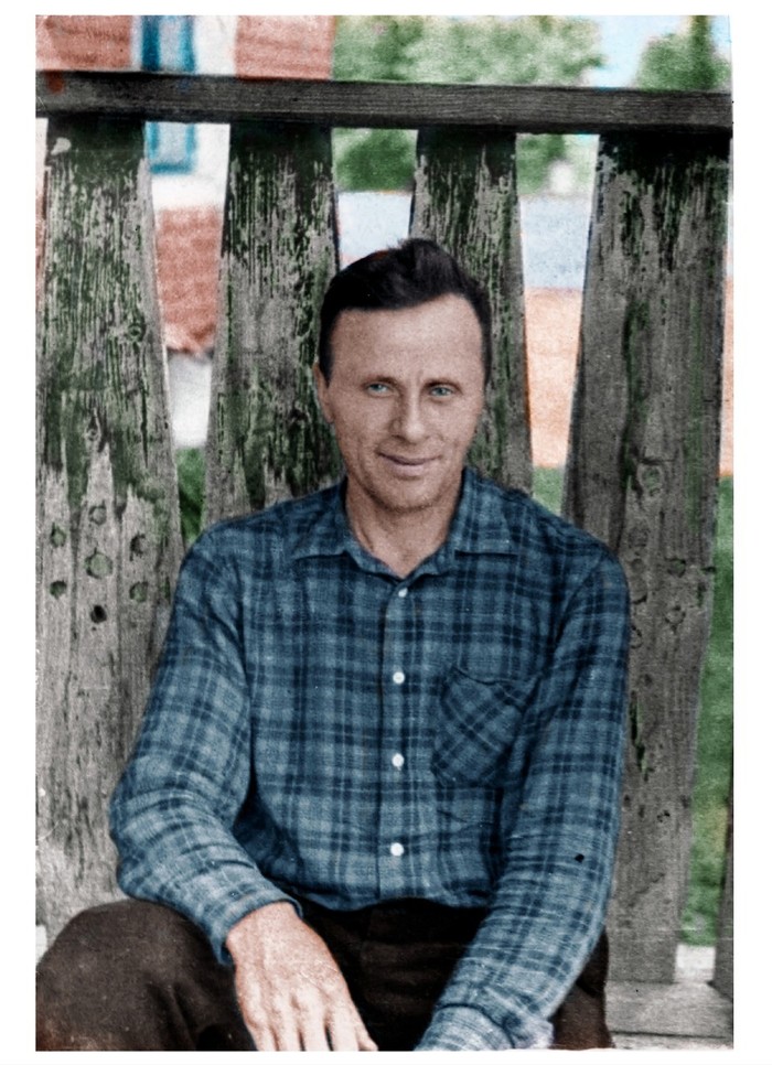 Retouching an old photo - My, Colorization, Grandfather, Photoshop master