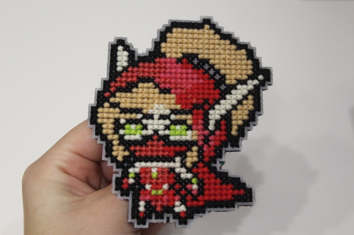 My little hobby - My, Cross-stitch, World of warcraft, League of legends, Icon, Keychain, Magnet, Needlework without process, Longpost