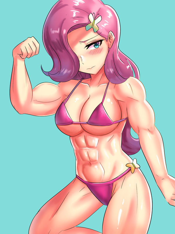 Muscular Fluttershy - My Little Pony, Хуманизация, Fluttershy, Tzc, MLP Edge, Крепкая девушка