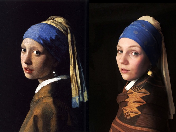 Girl with a pearl earring - My, amateur cosplay, Cosplay, Jan Vermeer, Lowcost cosplay, Girl with a pearl earring