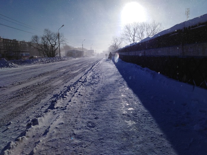 white cold - Petropavlovsk-Kamchatsky, My, The photo