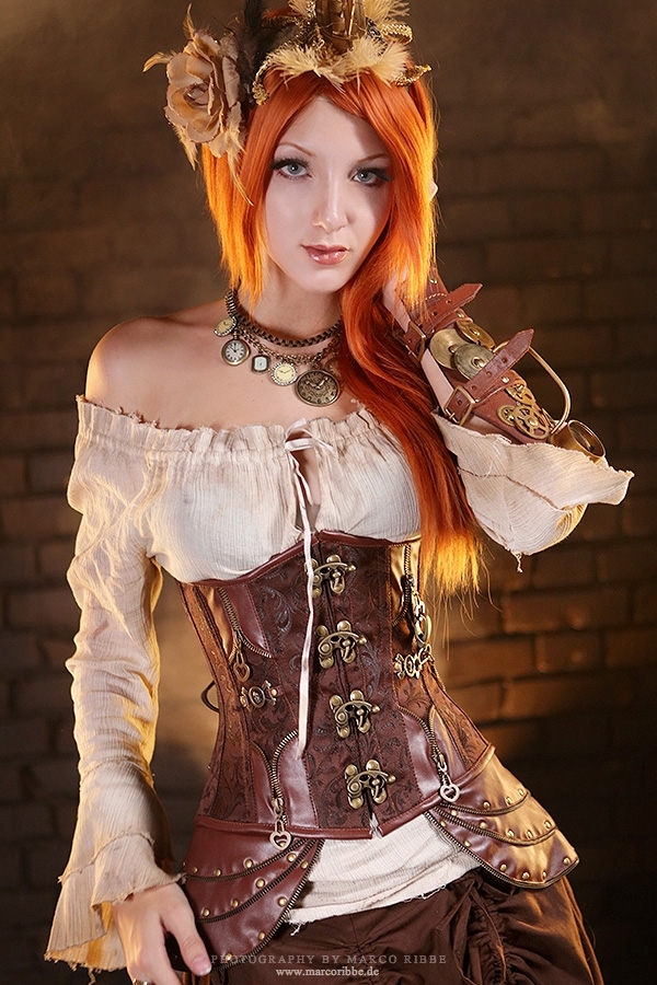 Sina Domino Collins - , , Steampunk, Girls, Cosplay, Models, Longpost