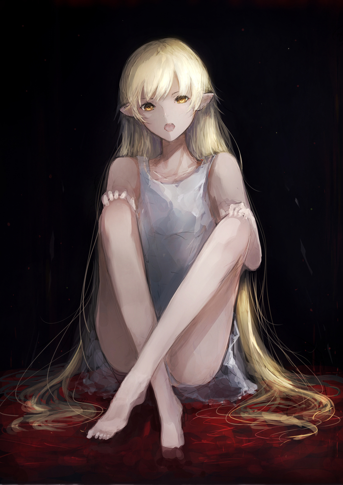 Shinobu oshino - Anime, Anime art, Monogatari series, Shinobu oshino, Marumoru