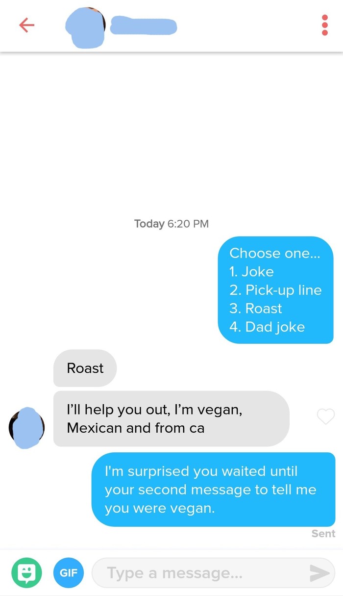 Once Upon a Tinder - Reddit, Vegan, Tinder, Overbrain