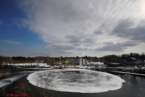 Huge ice disk - Anomaly, Nature, Winter, Longpost