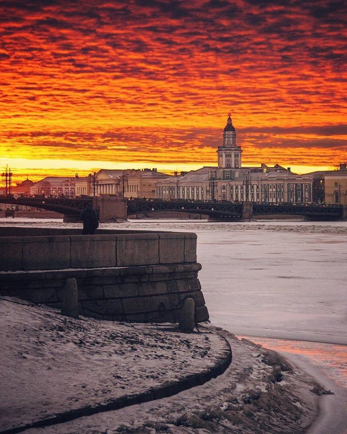 Petersburg places (Neva, view of the Kunstkamera) - , Kunstkamera, Saint Petersburg, The photo, Architecture