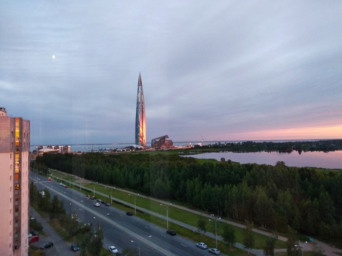 Photos of the Lakhta Center in different weather and seasons. - Street photography, Longpost, Russia, Saint Petersburg, beauty, Landscape, Cityscapes, View, Mobile photography, Lakhta Center, My