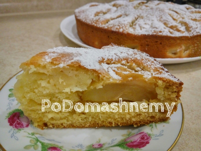 Нежный и Мягкий Пирог на Кефире с Яблоками за 10 минут в духовке