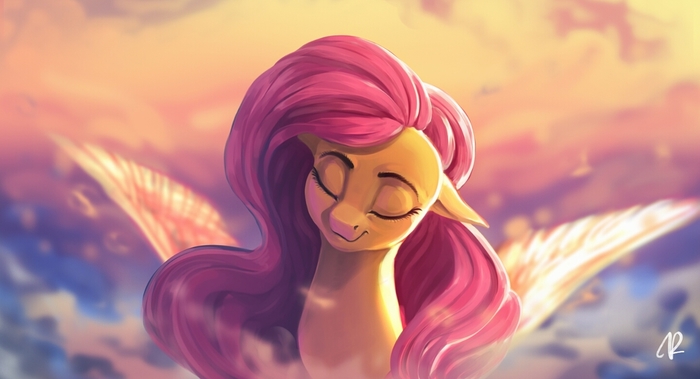 Rest on the clouds - My little pony, Fluttershy, 