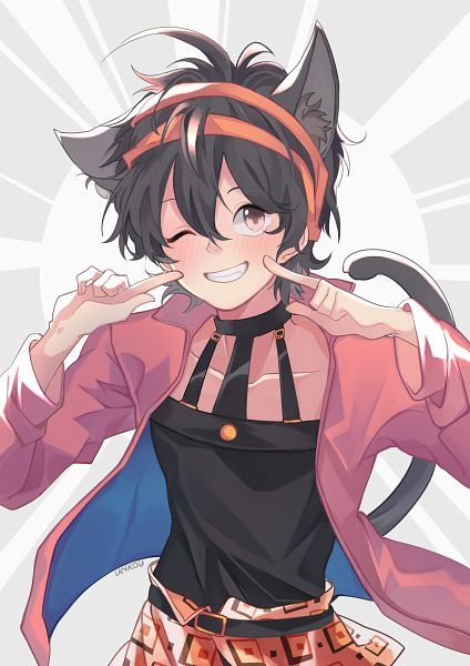 Narancia Ghirga - Jojos Bizarre Adventure, Anime Art, Its a trap!, Catboys, Аниме