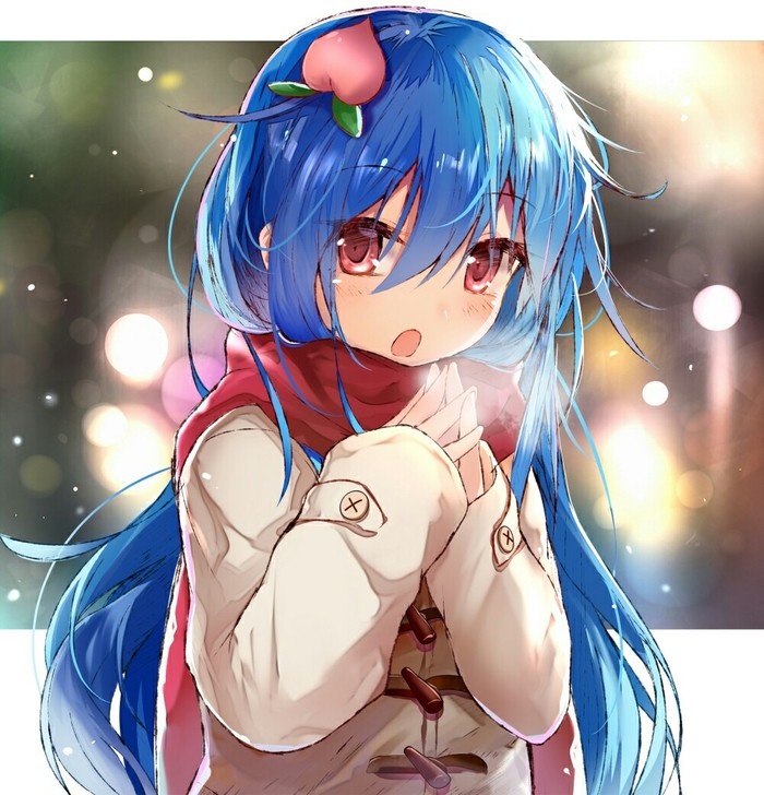 Anime art - Anime Art, Аниме, Touhou, Hinanawi Tenshi