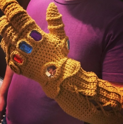 Infinity Gauntlet - Longpost, First experience, Knitting, Yarn, Marvel, Infinity Gauntlet, My