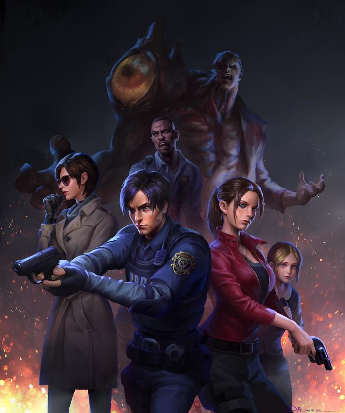 Ada Wong, Leon Kennedy,Claire Redfield &Sherry Birkin , Resident Evil, Capcom, Ada Wong, Leon Kennedy, Claire Redfield, Sherry Birkin, William Birkin