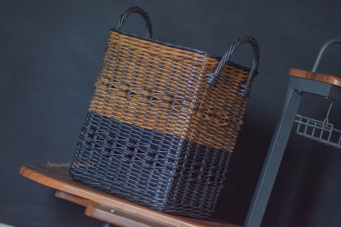 Basket in Loft style - Needlework, Needlemen, Needlework without process, Basket
