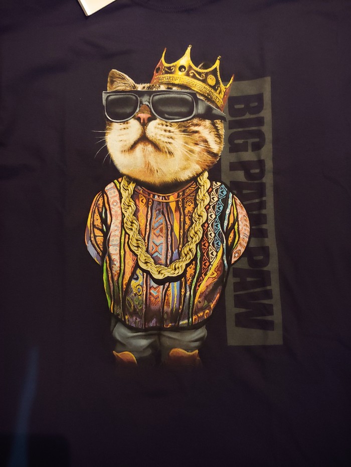 Notorious BIG, 2Pac and Bob Marley - cat, Bob Marley, , Notorious BIG, T-shirt, Longpost