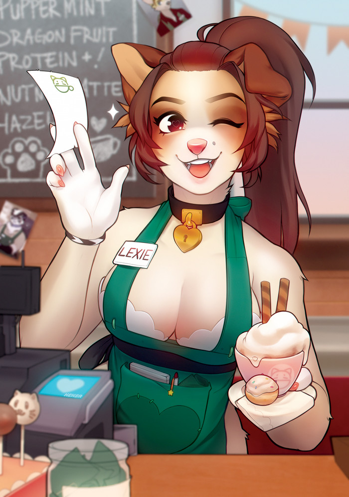 Lexie! - Waitress, Фурри, Арт