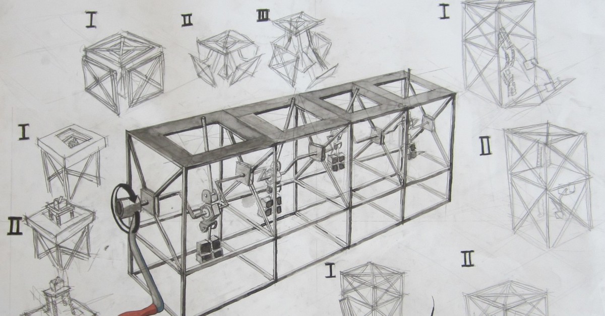 Чертежи кинетических скульптур
