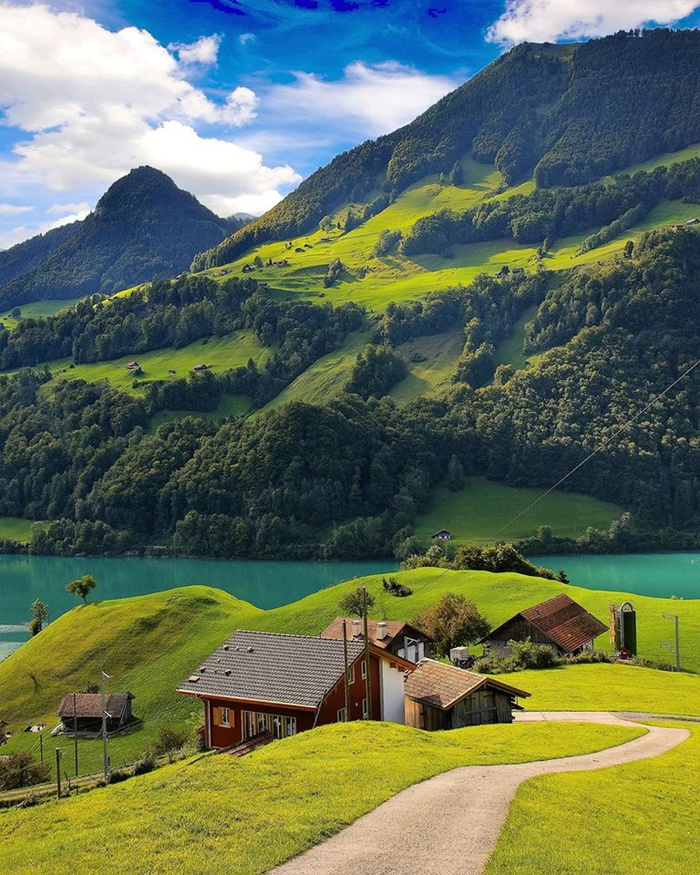 JUST BEAUTIFUL - Beautiful view, Rest, Switzerland, House, Nature, The photo, Calmness