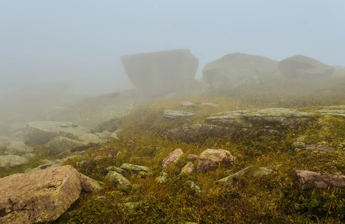 Mysterious phenomenon on Martin lake - My, Ergaki, Travels, , Fog, Nature, Siberia, Longpost
